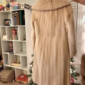 Vintage White Mink Full Length Coat- Donald Brooks
